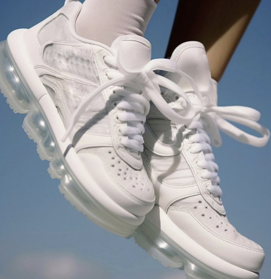 White sneakers
